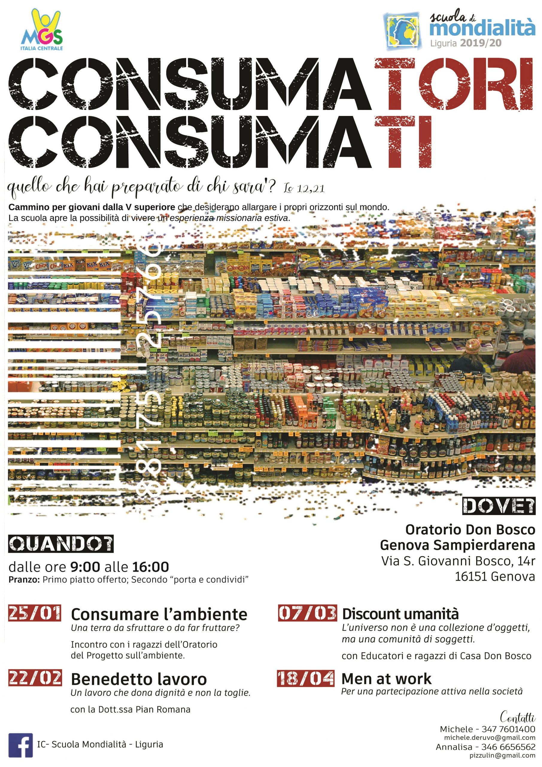 Scuola di Mondialità – Consumatori consumati 2020